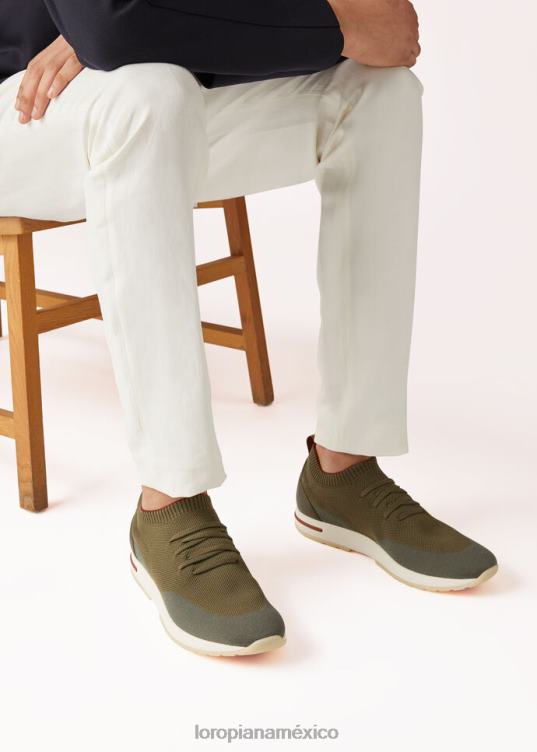 Loro Piana hombres Zapatilla 360 lp flexy walk blanco (1000) 2FPNR1426