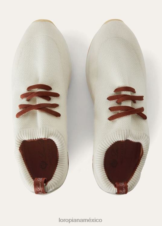 Loro Piana hombres Zapatilla 360 lp flexy walk blanco (1000) 2FPNR1459
