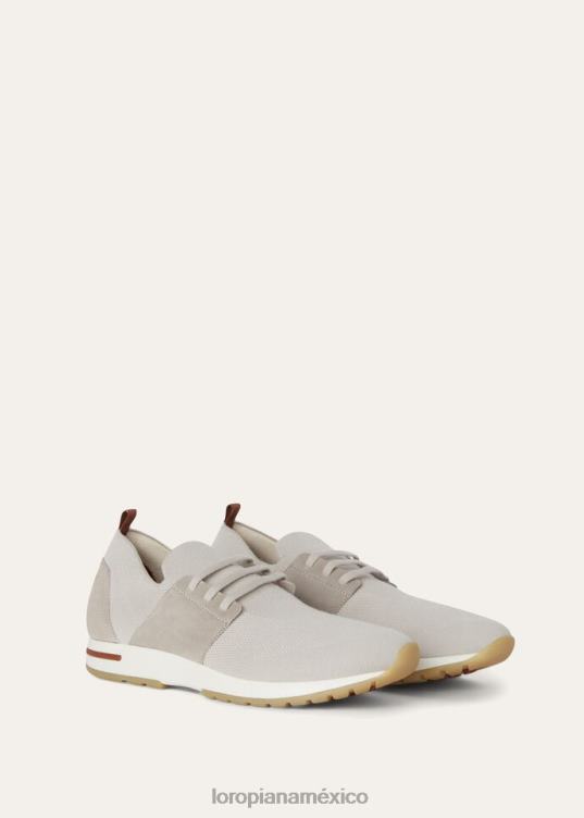 Loro Piana hombres Zapatilla 360 lp flexy walk concha de arena (a01b) 2FPNR1424