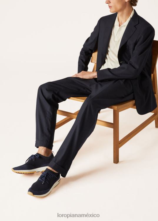 Loro Piana hombres Zapatillas The Gift of Kings 360 LP Flexy Walk. noche de verano azul (f1au) 2FPNR1446