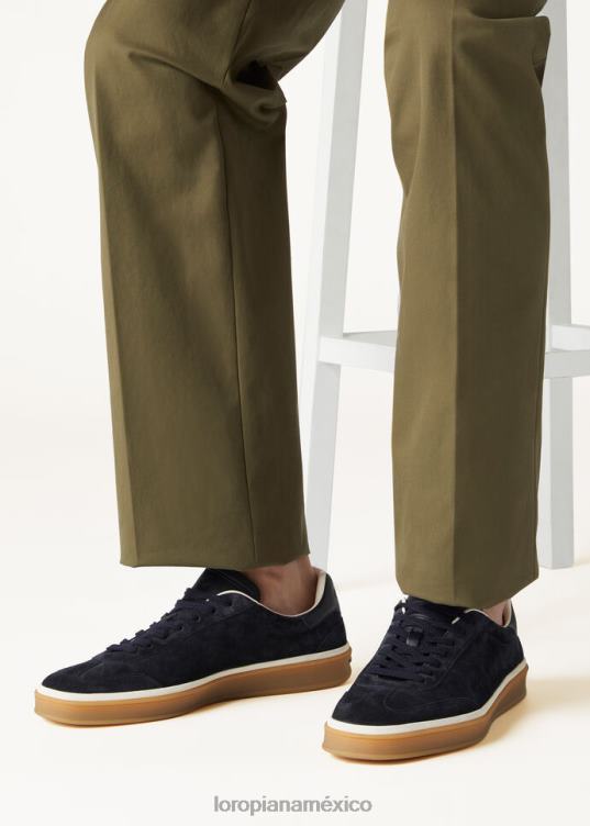 Loro Piana hombres tenis para caminar gris cálido (md84) 2FPNR1406