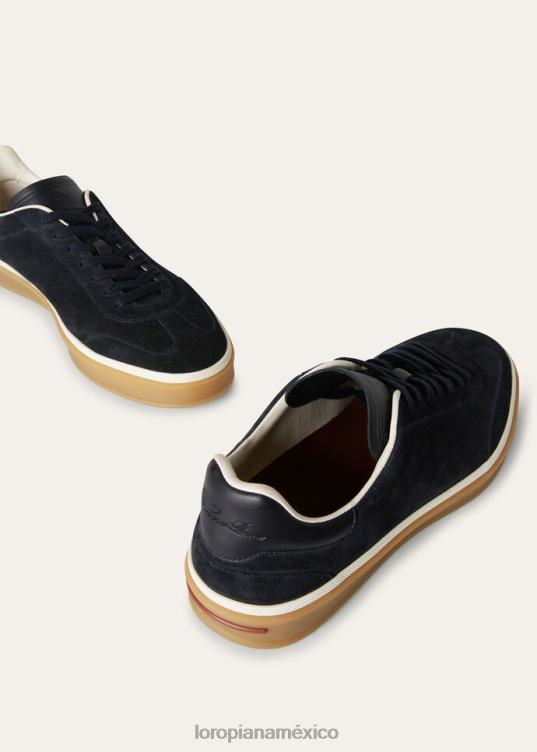 Loro Piana hombres tenis para caminar gris cálido (md84) 2FPNR1406