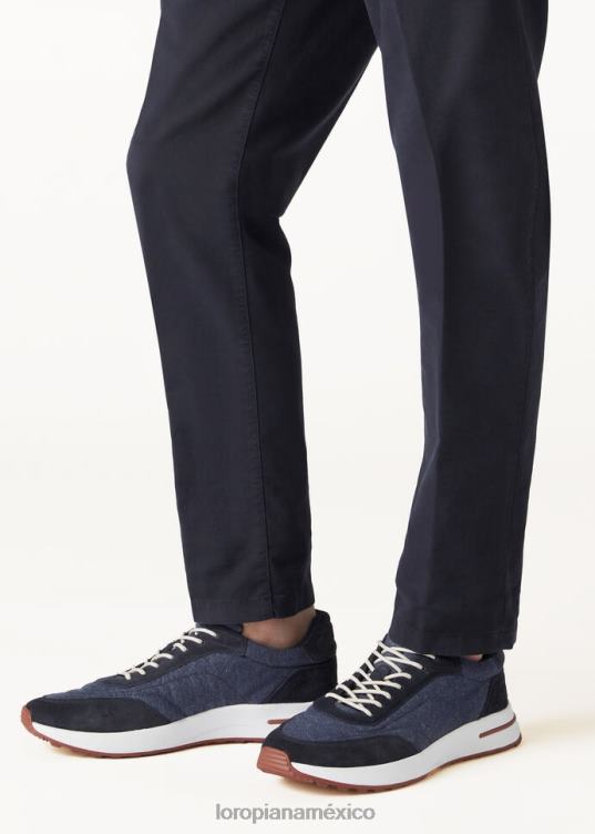 Loro Piana hombres zapatillas fin de semana evo oleada azul (w13k) 2FPNR1413