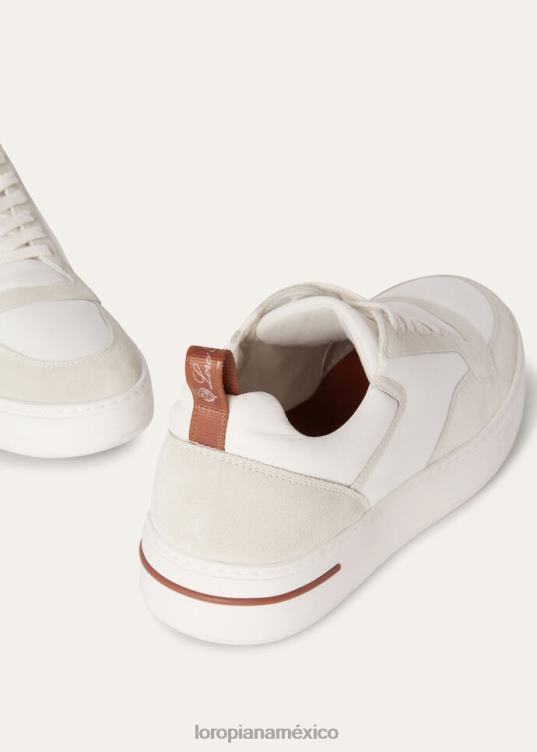 Loro Piana hombres zapatillas newport blanco (1000) 2FPNR1445