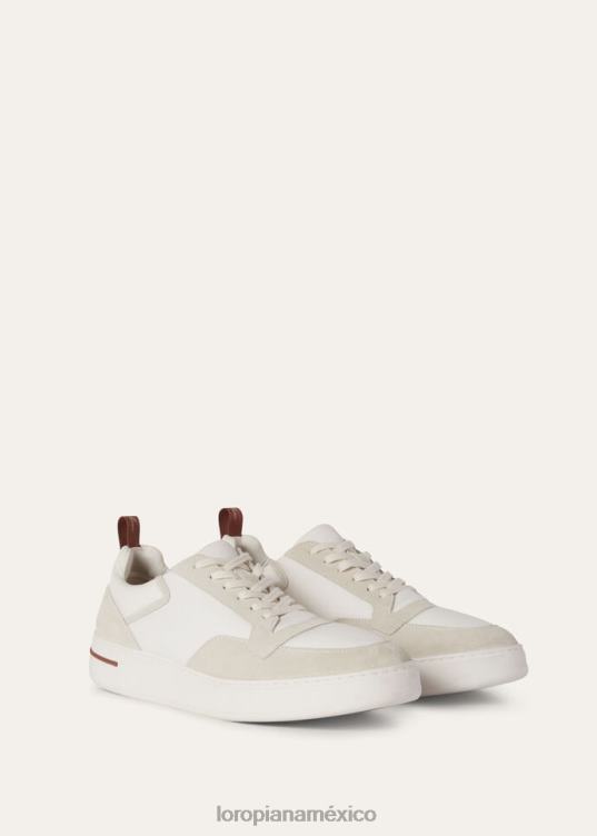 Loro Piana hombres zapatillas newport blanco (1000) 2FPNR1445