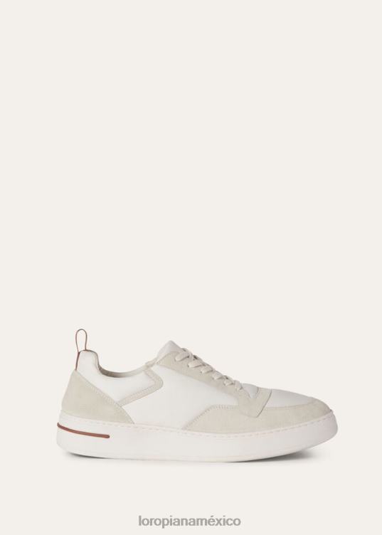 Loro Piana hombres zapatillas newport blanco (1000) 2FPNR1445