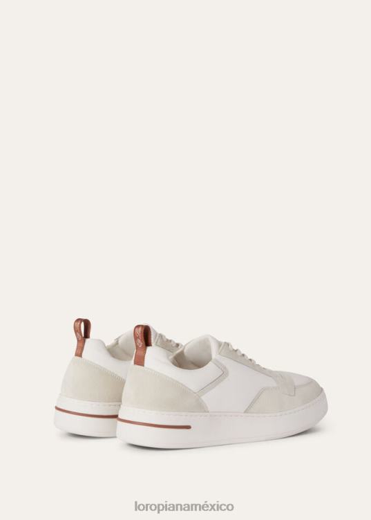 Loro Piana hombres zapatillas newport blanco (1000) 2FPNR1445
