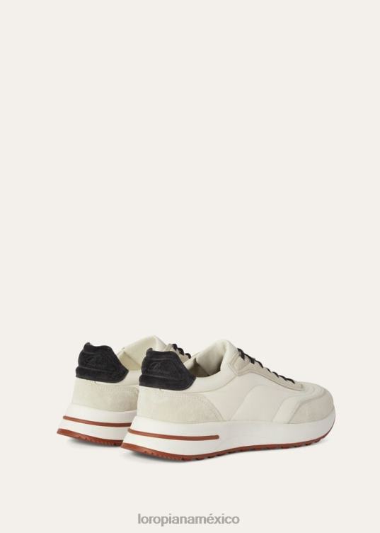 Loro Piana hombres zapatillas para caminar de fin de semana blanco (1000) 2FPNR1434