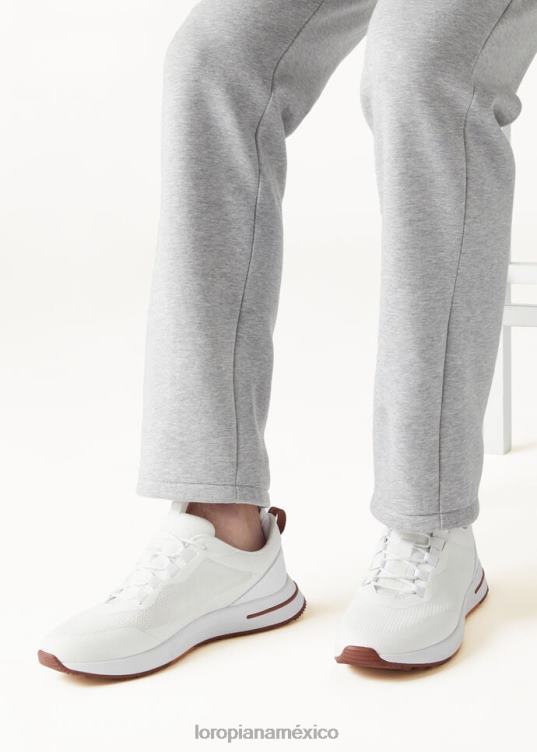 Loro Piana hombres zapatillas para caminar de fin de semana gris escarcha (f3du) 2FPNR1414