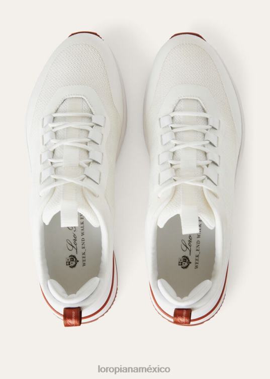 Loro Piana hombres zapatillas para caminar de fin de semana gris escarcha (f3du) 2FPNR1414