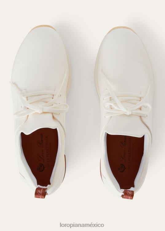Loro Piana hombres zapatillas sin cordones 360 flexy walk blanco (1000) 2FPNR1417
