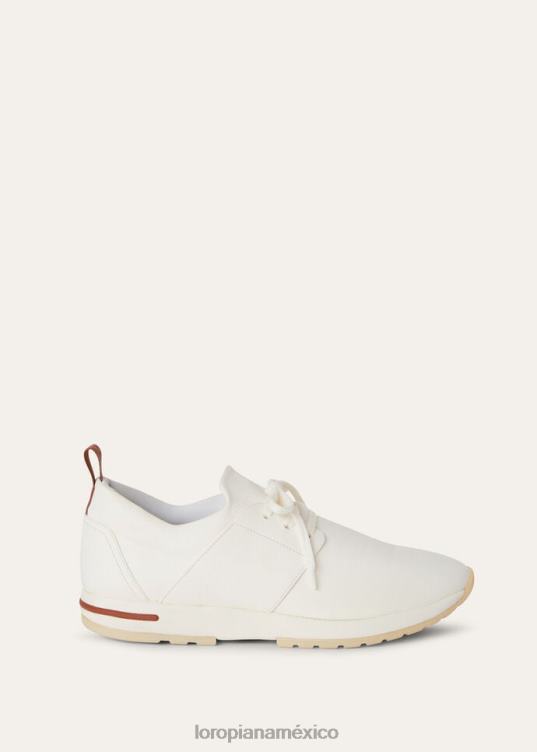 Loro Piana hombres zapatillas sin cordones 360 flexy walk blanco (1000) 2FPNR1417