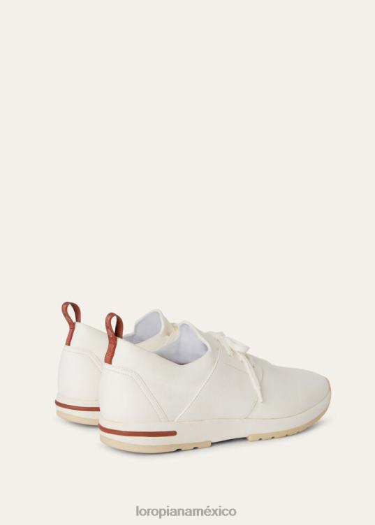 Loro Piana hombres zapatillas sin cordones 360 flexy walk blanco (1000) 2FPNR1417