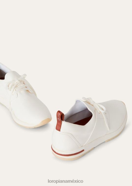 Loro Piana hombres zapatillas sin cordones 360 flexy walk blanco (1000) 2FPNR1417