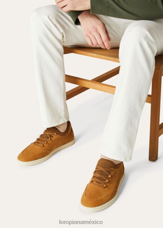 Loro Piana hombres zapatillas soho walk arles ocre (20c9) 2FPNR1427