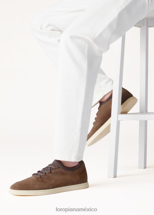 Loro Piana hombres zapatillas soho walk arles ocre (20c9) 2FPNR1442