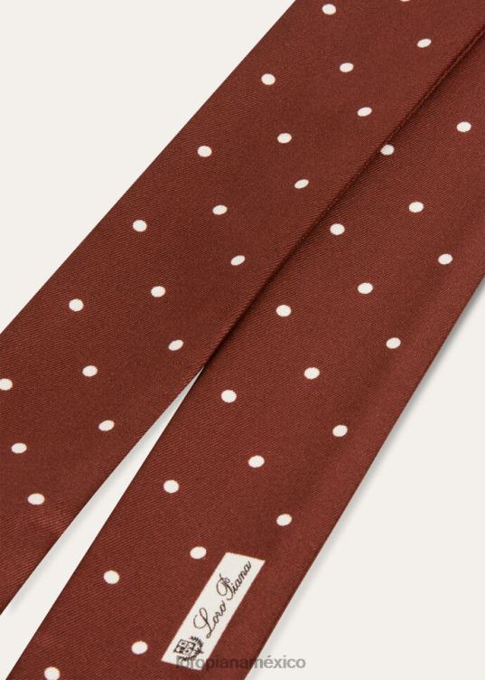 Loro Piana mujer banda de corbata pois burdeos intenso/blanco (t1g8) 2FPNR580