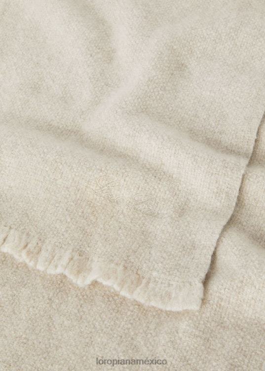 Loro Piana mujer bufanda de nube suave tonelada de crema (a124) 2FPNR533