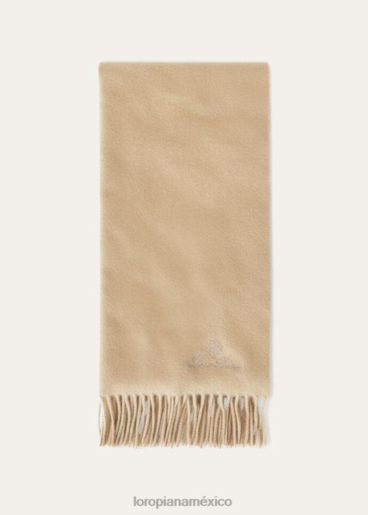 Loro Piana mujer bufanda grande unita blanco (1000) 2FPNR554