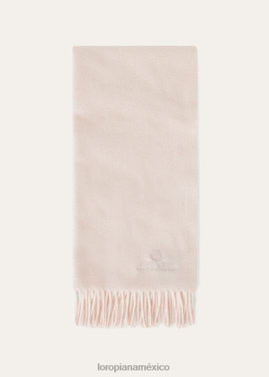Loro Piana mujer bufanda grande unita blanco (1000) 2FPNR555