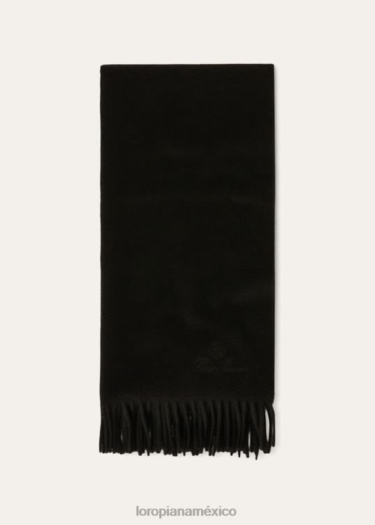 Loro Piana mujer bufanda grande unita blanco (1000) 2FPNR557