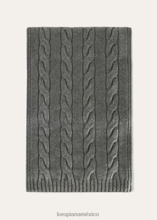 Loro Piana mujer bufanda napier nieve blanca (1232) 2FPNR552