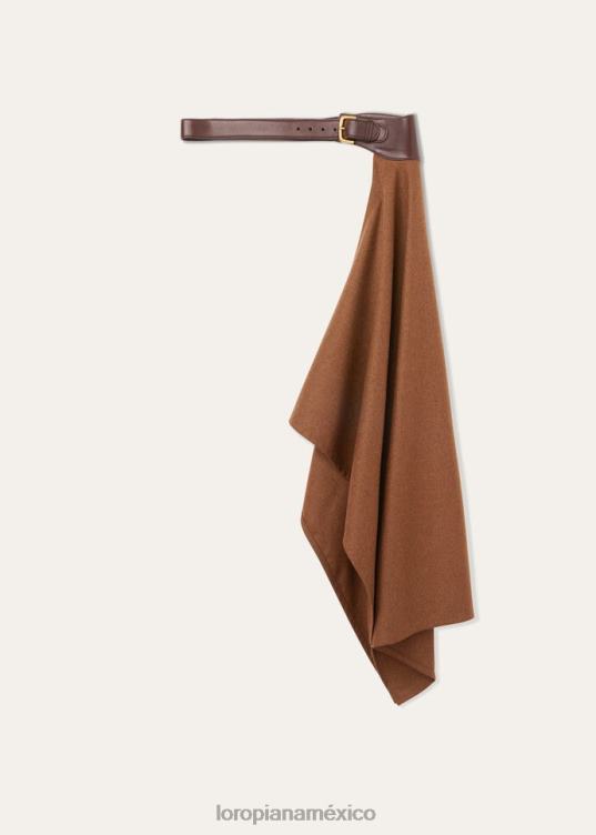 Loro Piana mujer cinturón de falda reishi mel (e09u) 2FPNR646