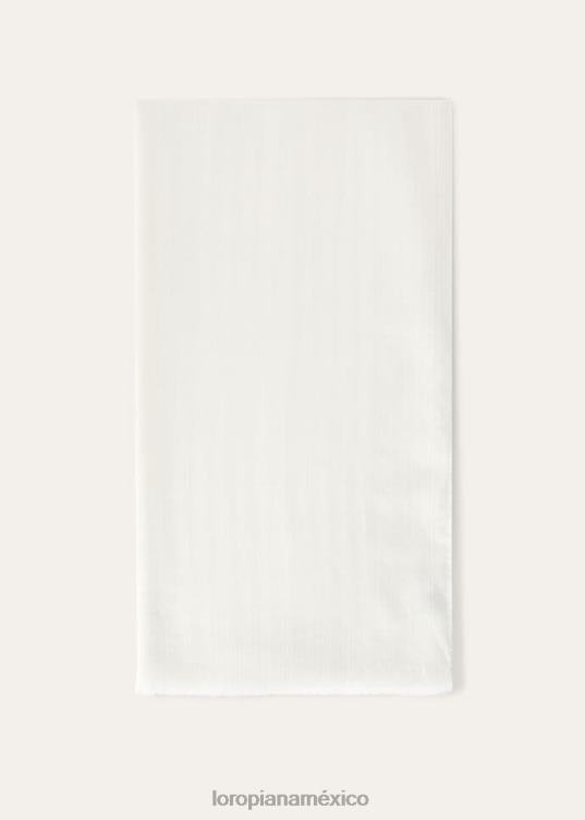 Loro Piana mujer estola con maxi escudo blanco (1000) 2FPNR558