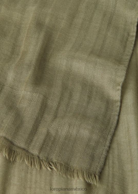 Loro Piana mujer estola con maxi escudo blanco (1000) 2FPNR560