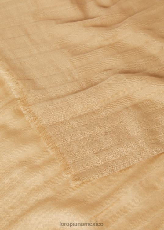 Loro Piana mujer estola con maxi escudo blanco (1000) 2FPNR572