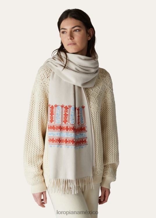 Loro Piana mujer estola de ópera alyssum/papiro/mel gris (f4yk) 2FPNR569