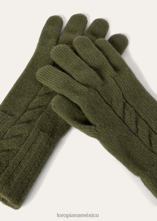 Loro Piana mujer guantes courchevel blanco (1000) 2FPNR620