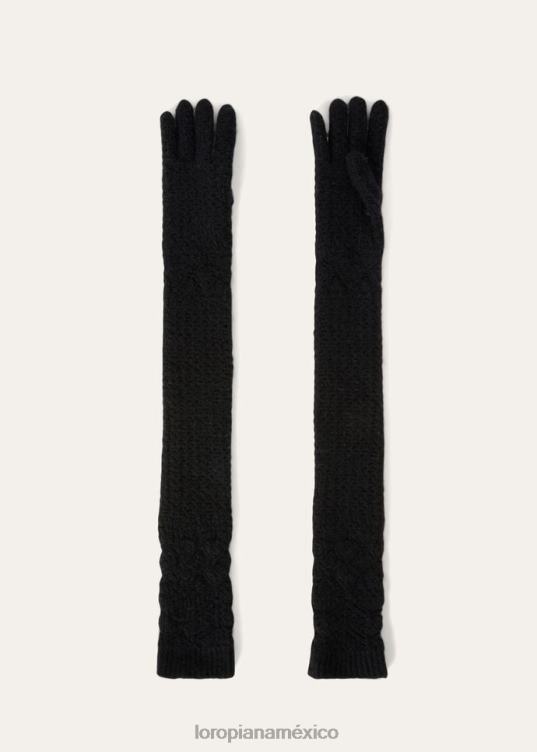 Loro Piana mujer guantes de engadina nieve blanca (1232) 2FPNR619