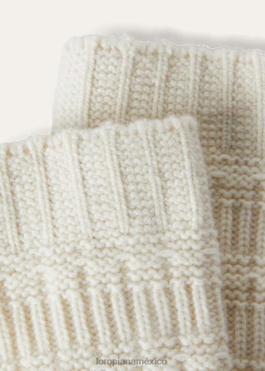 Loro Piana mujer calcetines envolventes nieve blanca (1232) 2FPNR623