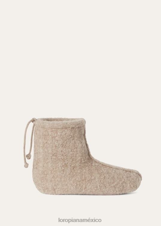 Loro Piana mujer zapatillas capullo nieve blanca (1232) 2FPNR650