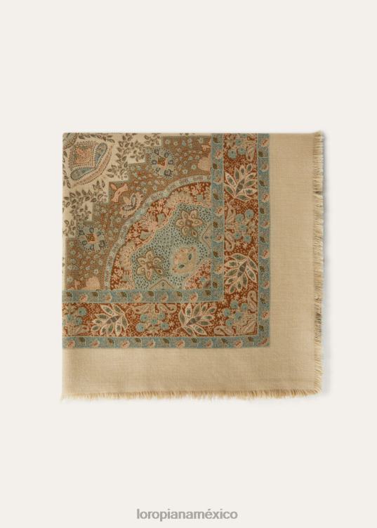 Loro Piana mujer chal yoyogi kombu seco/burdeos/óxido (t1gd) 2FPNR519