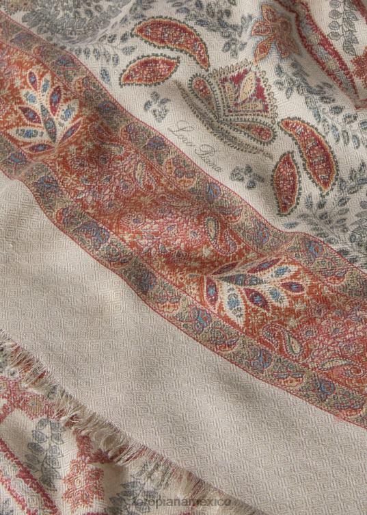 Loro Piana mujer chal yoyogi kombu seco/burdeos/óxido (t1gd) 2FPNR521