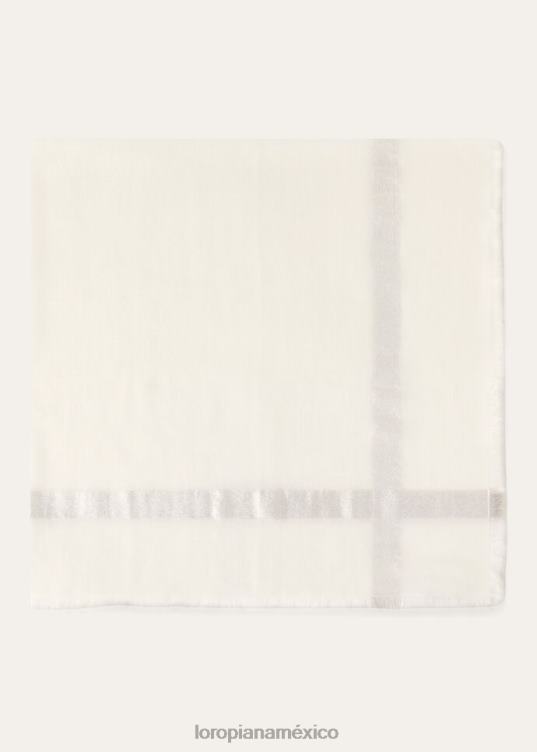 Loro Piana mujer fular oversize de noche quadrata azul marino (f1if) 2FPNR517