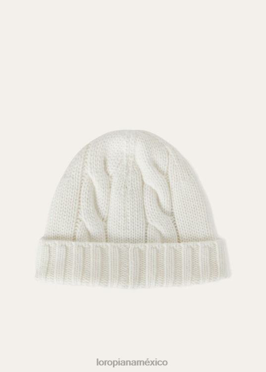Loro Piana mujer Gorro Courcheval blanco (1000) 2FPNR595