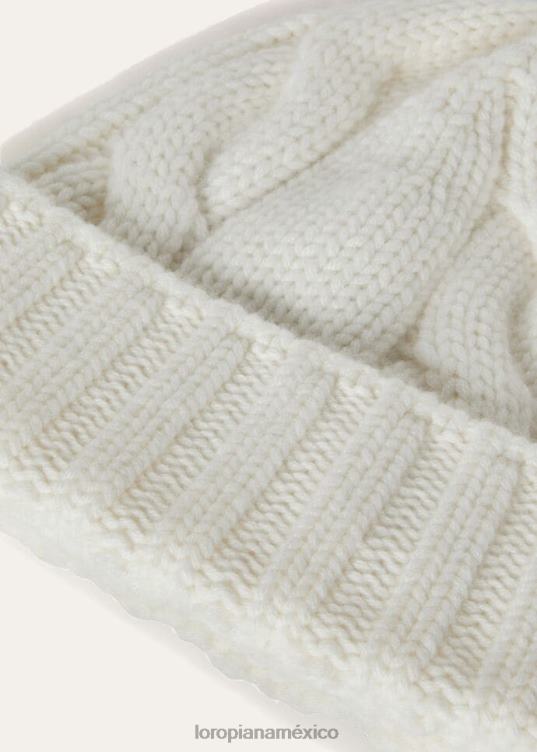 Loro Piana mujer Gorro Courcheval blanco (1000) 2FPNR595