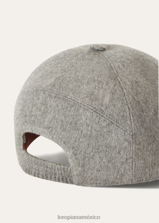 Loro Piana mujer gorra de beisbol mezcla de paloma salvaje (m0hd) 2FPNR597