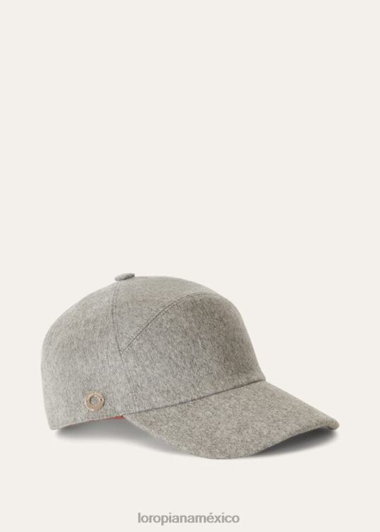 Loro Piana mujer gorra de beisbol mezcla de paloma salvaje (m0hd) 2FPNR597