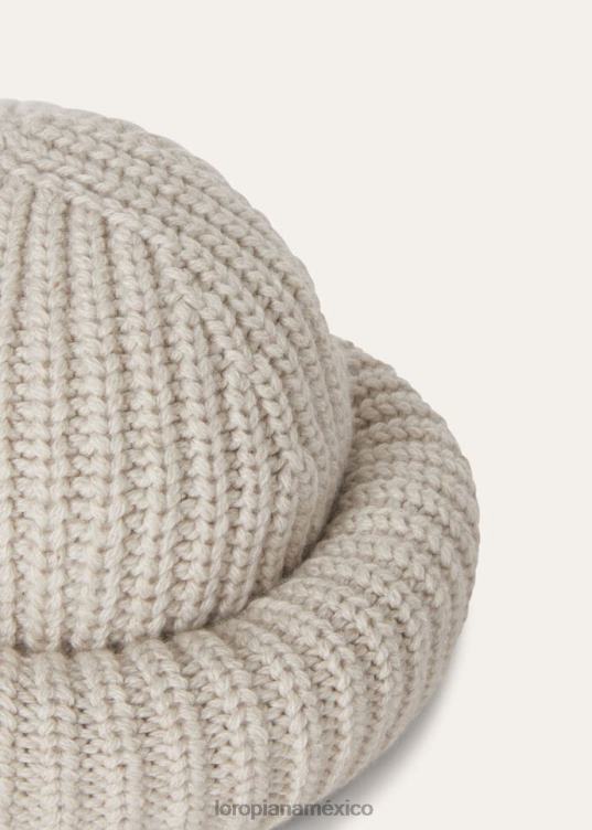 Loro Piana mujer gorro darwin naturales (j853) 2FPNR605