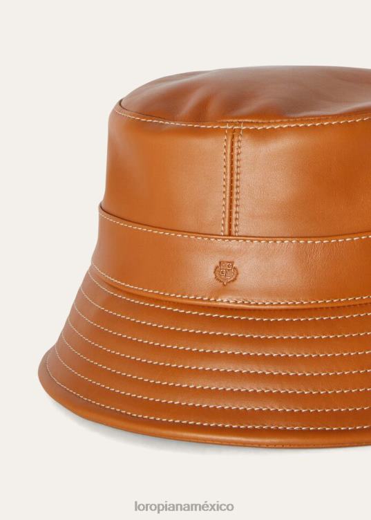Loro Piana mujer sombrero de mina bronceado cálido (l08p) 2FPNR612