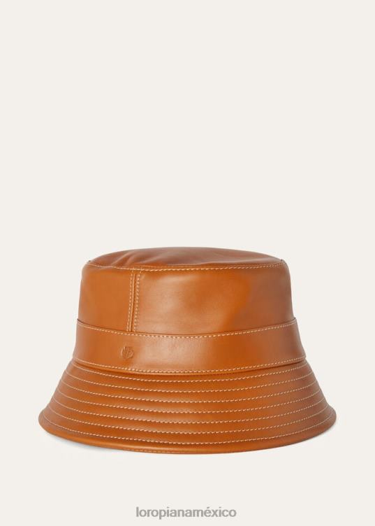 Loro Piana mujer sombrero de mina bronceado cálido (l08p) 2FPNR612
