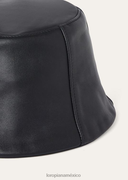 Loro Piana mujer sombrero kimi negro (8000) 2FPNR586