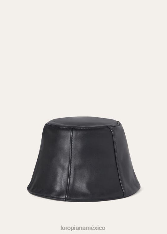 Loro Piana mujer sombrero kimi negro (8000) 2FPNR586