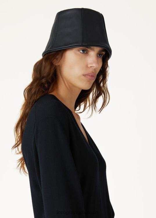 Loro Piana mujer sombrero kimi negro (8000) 2FPNR586