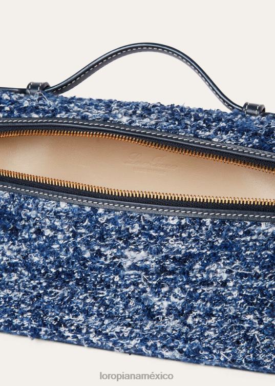 Loro Piana mujer bolsa de bolsillo adicional l19 denim/azul marino (f5xe) 2FPNR483