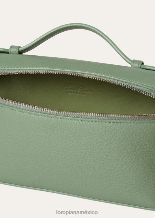 Loro Piana mujer bolsa de bolsillo adicional l19 hojas de pincel de salvia (50ub) 2FPNR479